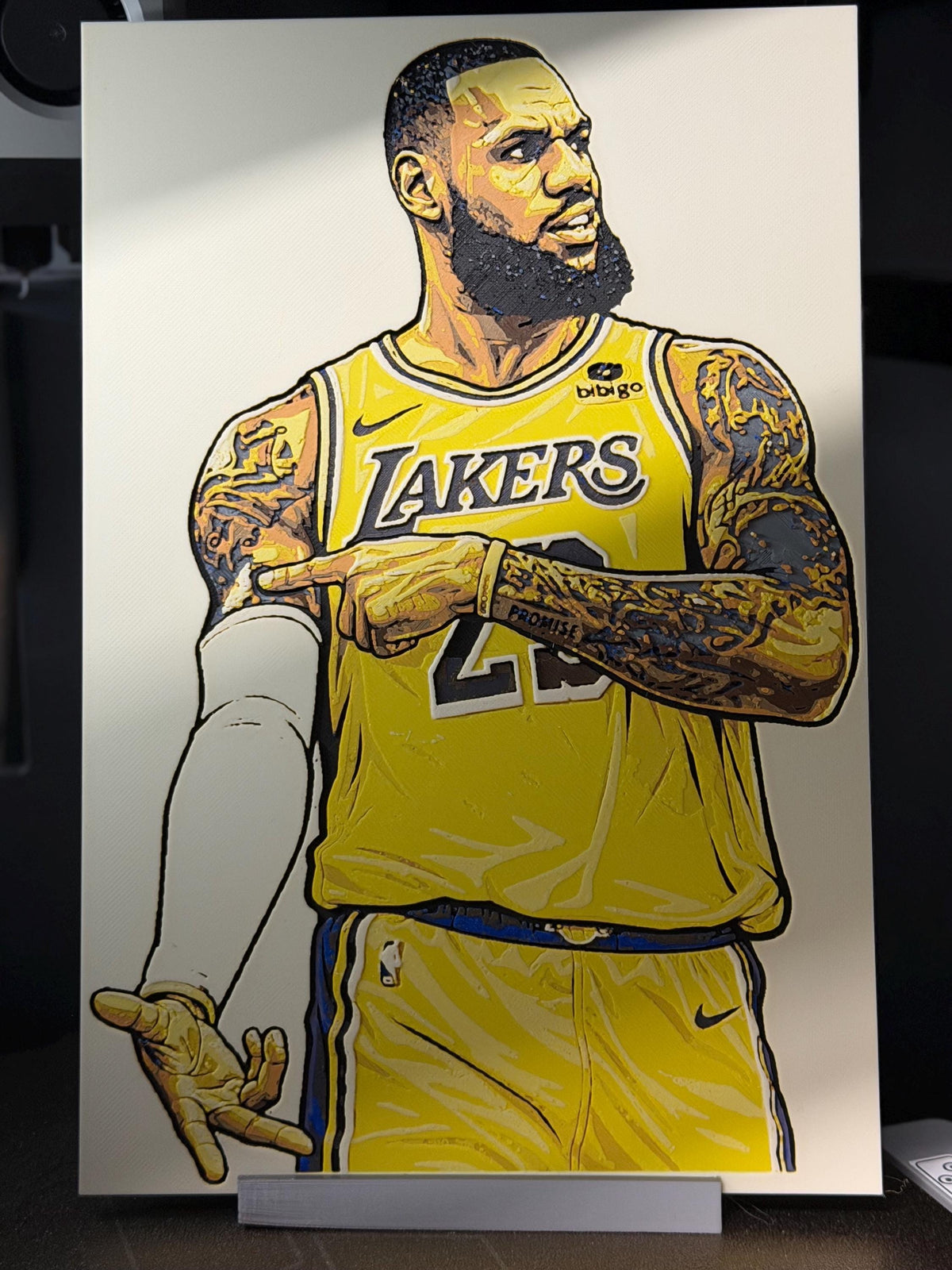 LeBron James – Premium Layered 3D Printed Wall Artwork
