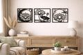 Lotus Silhouette – Premium 3D Printed Wall Artwork
