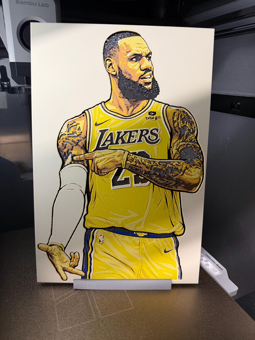 LeBron James – Premium Layered 3D Printed Wall Artwork