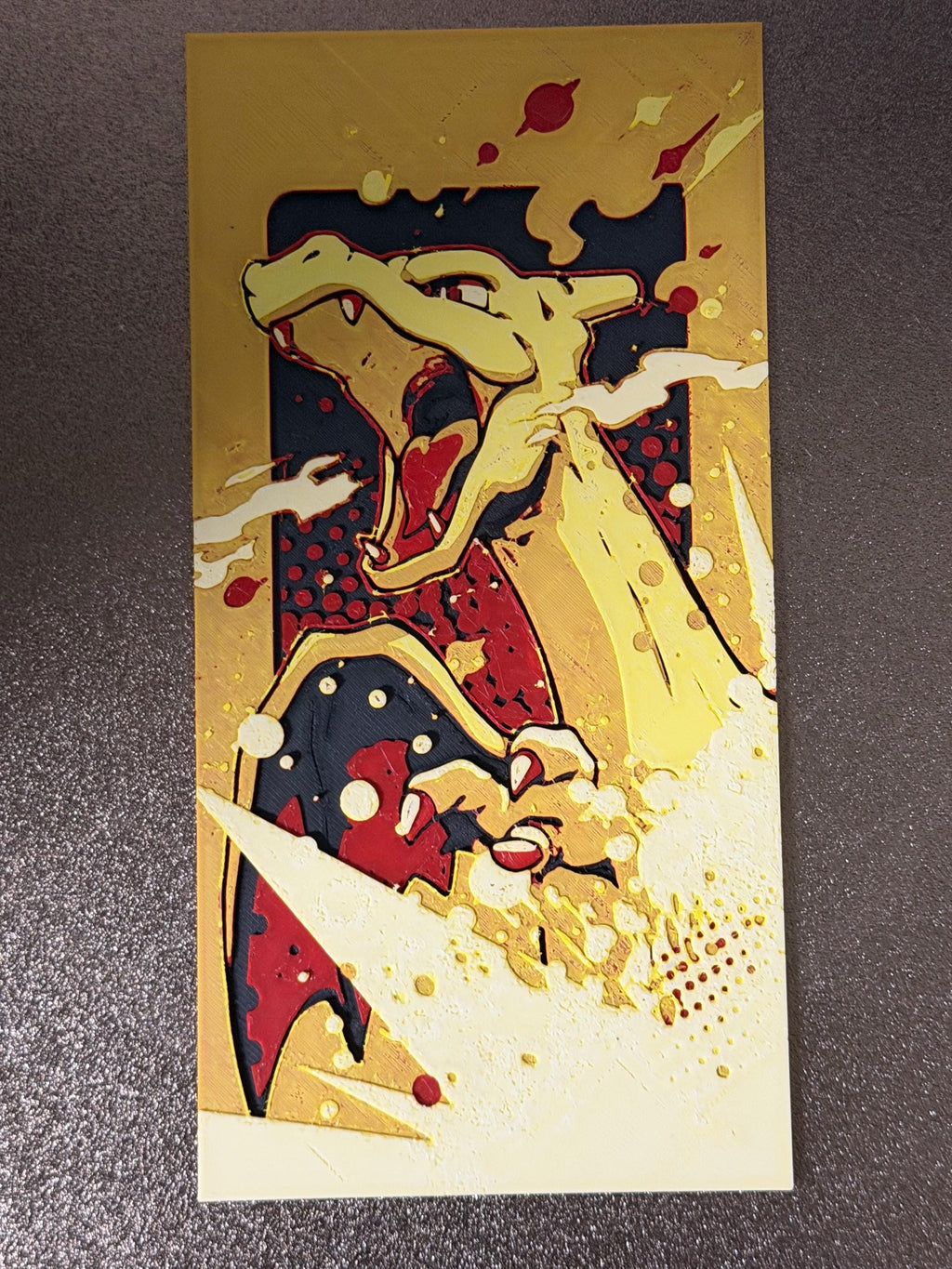 Charizard Pokémon Art – Premium Layered 3D Printed Wall Artwork