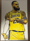 LeBron James – Premium Layered 3D Printed Wall Artwork