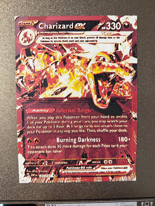 Charizard Pokémon Card – Layered 3D Printed Artwork