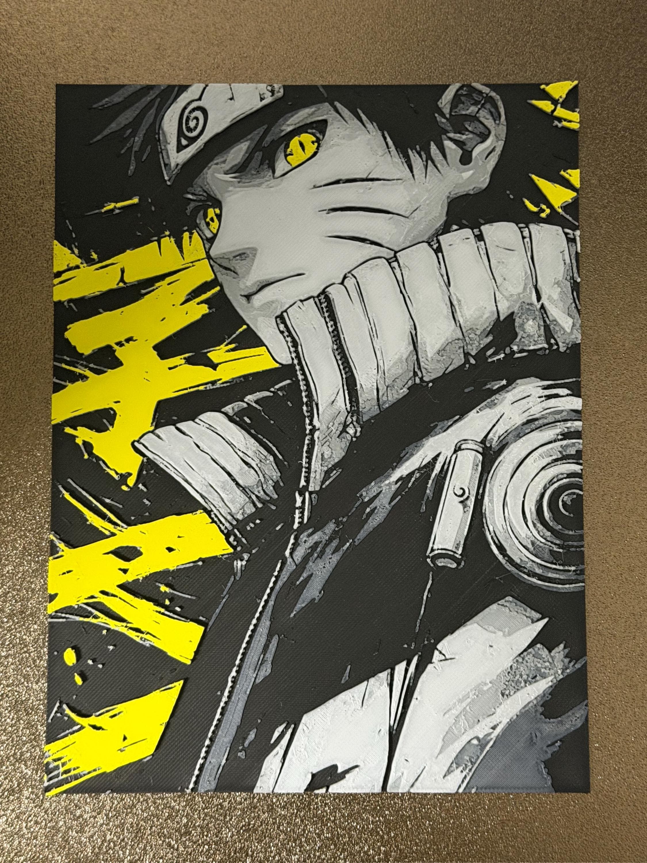 Naruto Anime Art – Premium Layered 3D Printed Wall Artwork